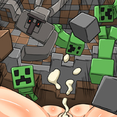 Creeper Minecraft Steve(Female) // 800x800 // 190.3KB // jpg