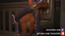 3D Animated Blender Overwatch Sound Symmetra raxastake // 1280x720 // 1.9MB // webm