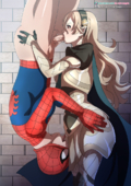 Corrin Corrin_(female) Crossover Fire_Emblem Fire_Emblem_Fates Marvel_Comics Peter_Parker Spider-Man Spider-Man_(Series) The_Dark_Mangaka // 723x1023 // 1.0MB // png