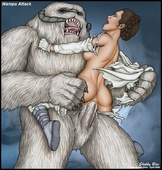 Princess_Leia_Organa Shabby_Blue Star_Wars Wampa mpire_Strikes_Back // 912x958 // 292.6KB // jpg