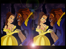Beauty_and_the_Beast Belle Disney_(series) The_Beast_(Prince_Adam) // 1088x815 // 596.3KB // jpg