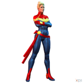 Avengers Captain_Marvel Carol_Danvers Marvel_Comics Marvel_Heroes Model_Release MrUncleBingo XNALara // 1024x1024 // 354.4KB // png