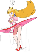 Princess_Peach Super_Mario_Bros sooperman // 1230x1685 // 560.6KB // png