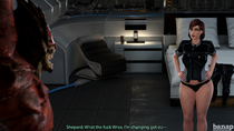 3D Banap Blender Commander_Shepard Femshep Mass_Effect Wrex // 3840x2160 // 2.0MB // jpg