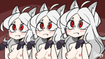 Animated Cerberus Helltaker diives // 1280x720 // 1.5MB // gif