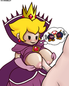 Paper_Mario Paper_Mario:_The_Thousand-Year_Door Princess_Peach Shadow_Queen incogneato // 1200x1500 // 769.2KB // png