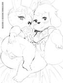 Animal_Crossing Bonbon Idlecil Isabelle // 1102x1439 // 388.1KB // jpg