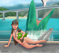 Jess_Harding Jurassic_Park Jurassic_World Mosasaur Uselessboy // 1100x983 // 719.5KB // jpg