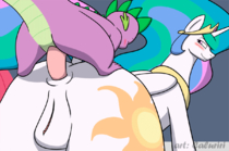 Animated Caluriri My_Little_Pony_Friendship_Is_Magic Princess_Celestia Spike_(MLP) // 1200x792 // 1.7MB // gif