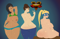 Chun-Li Kikoshou3000 Laura_Matsuda R._Mika Rainbow_Mika Street_Fighter Street_Fighter_V // 1280x838 // 549.3KB // png