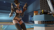 3D Blender Overwatch Tracer mrbonessfm // 1920x1080 // 1.4MB // png