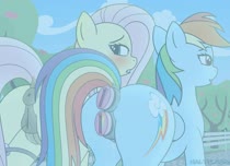 Animated Fluttershy My_Little_Pony_Friendship_Is_Magic Rainbow_Dash Sound haltie // 2200x1600 // 15.5MB // webm