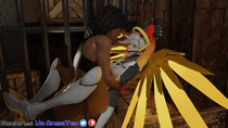 3D Animated Mercy Overwatch Pharah sfmlover22 vranimeted // 690x388 // 14.7MB // gif