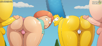 Crossover Family_Guy Lois_Griffin Marge_Simpson The_Simpsons slappyfrog // 1550x702 // 454.9KB // jpg