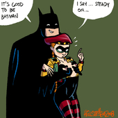 Batman_(Bruce_Wayne) Beryl_Hutchinson DC_Comics Hellströem Squire // 600x600 // 32.5KB // gif