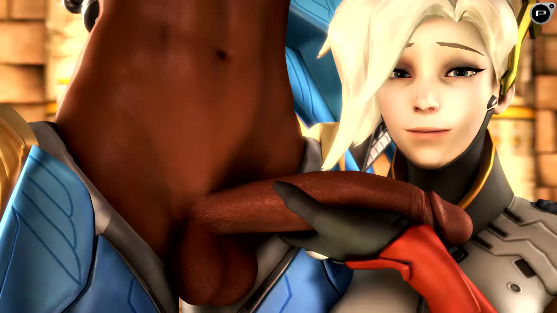 3D Animated Mercy Overwatch Penging Pharah Source_Filmmaker // 1920x1080 // 550.8KB // webm