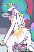 Caluriri My_Little_Pony_Friendship_Is_Magic Princess_Celestia Spike_(MLP) // 791x1200 // 157.7KB // jpg