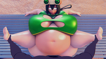 3D Animated My_Hero_Academia Tsuyu_Asui cghonk froppy // 1280x720, 1s // 2.6MB // mp4