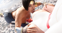 3D Blender DC_Comics Power_Girl Rysketches Superman_(Clark_Kent) Wonder_Woman // 1334x720 // 161.2KB // jpg