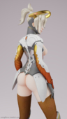 3D Blender Mercy Overwatch notgibus // 1080x1920 // 968.0KB // png