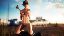 3D Cindy_Aurum Final_Fantasy_(series) Final_Fantasy_XV crototo // 2560x1440 // 6.2MB // png