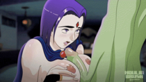 Animated MoulinBrush Raven Teen_Titans // 444x250 // 3.7MB // gif