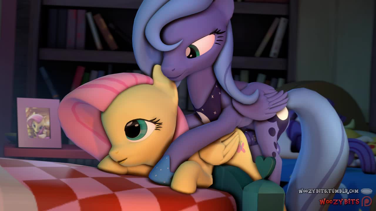 3D Animated Fluttershy My_Little_Pony_Friendship_Is_Magic Princess_Luna Source_Filmmaker woozybits // 1280x720 // 4.8MB // webm