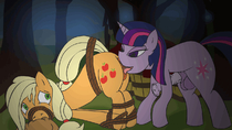 Animated Applejack My_Little_Pony_Friendship_Is_Magic Twilight_Sparkle tentacle-muffins // 1280x720 // 1.0MB // gif