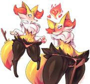 Braixen_(Pokemon) Pokemon TentaBat // 1172x1100 // 931.7KB // png