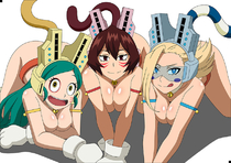 My_Hero_Academia Ryuko_Tsuchikawa Shino_Sosaki Tomoko_Shiretoko Wild,_Wild_Pussycats // 842x595 // 170.8KB // jpg