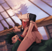 Animated Gon_Freecss Hunter_x_Hunter Killua_Zoldyck Shailo // 700x680 // 2.4MB // gif