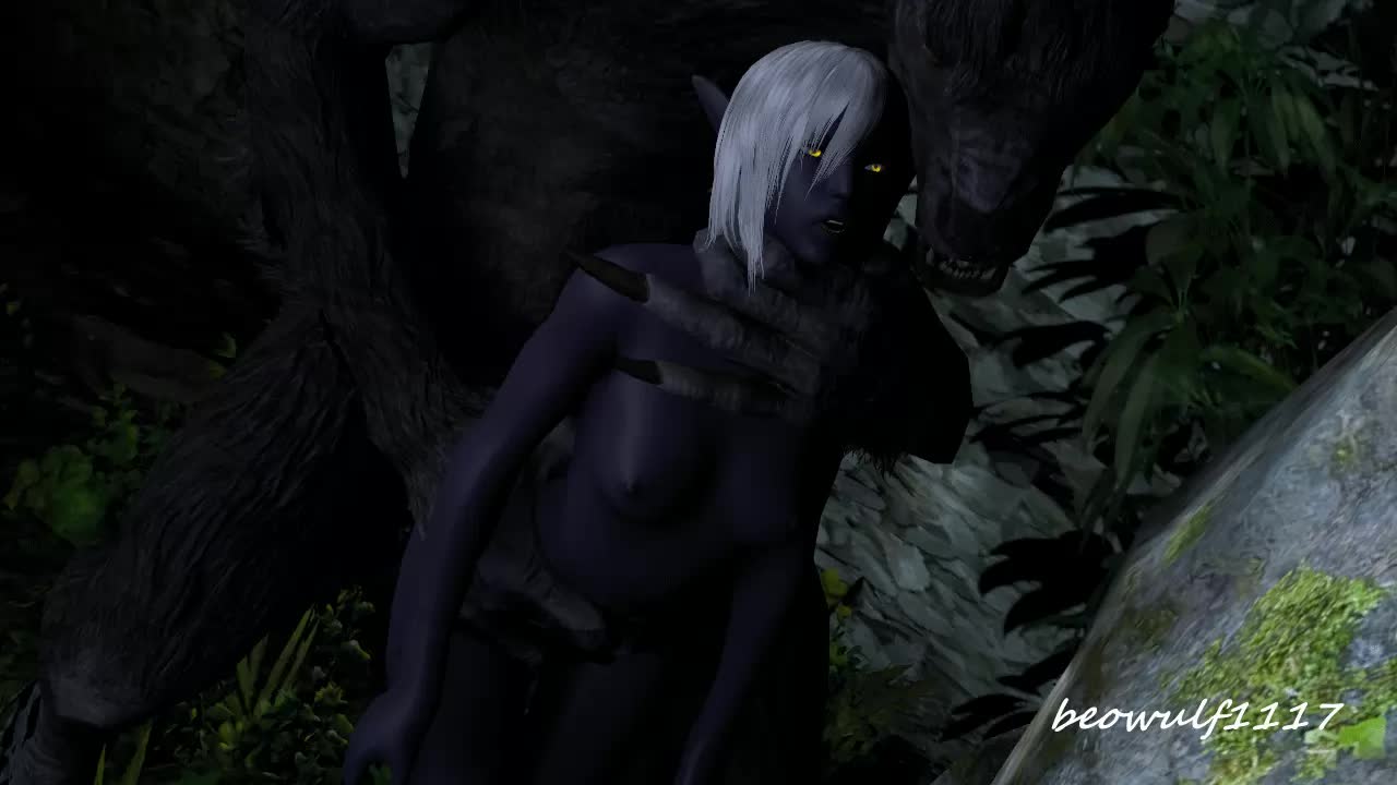 3D Animated Beowulf1117 Dark_Elf Nualia Source_Filmmaker The_Elder_Scrolls_V:_Skyrim Werewolf // 1280x720 // 878.4KB // webm