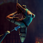 3D Animated Blender Lara_Croft Tomb_Raider gifdoozer // 1080x1080, 2s // 1.2MB // webm