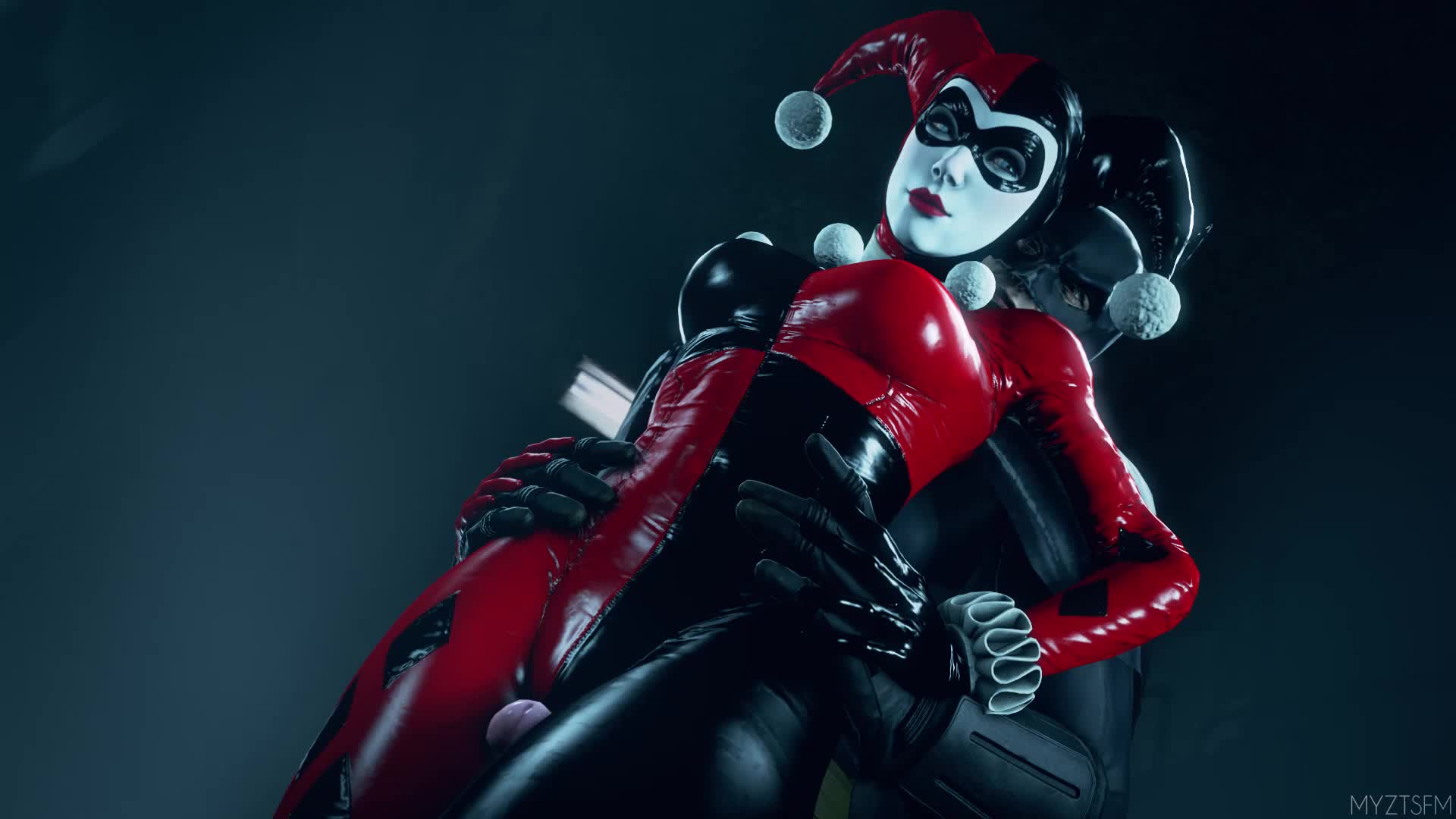 3D Animated Batman_(Series) Batman_Arkham_Knight Harley_Quinn Source_Filmmaker myztsfm // 1920x1080 // 1.5MB // webm