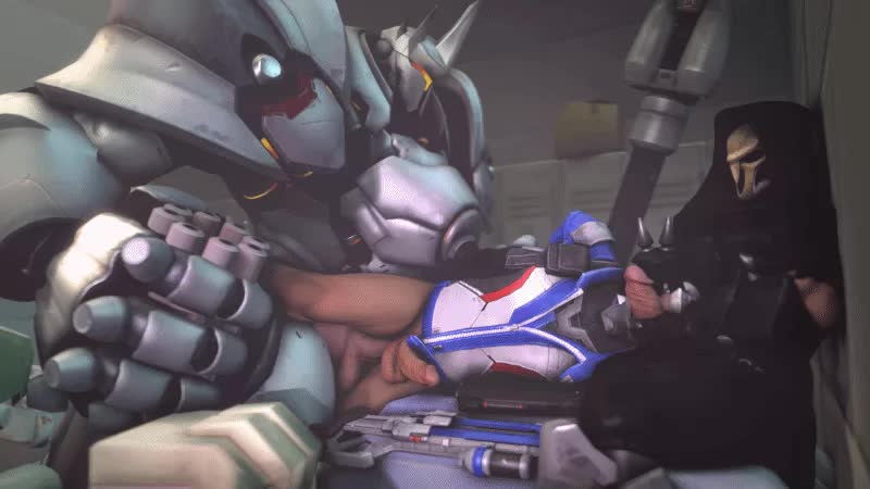 Animated Overwatch Reaper_(Overwatch) Soldier_76 reinhardt // 800x450 // 158.7KB // webm