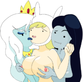Adventure_Time Fionna_the_Human_Girl Ice_Queen Marceline_the_Vampire_Queen // 710x700 // 106.1KB // png