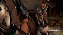 3D Animated Ashe_(Overwatch) Bob Overwatch Source_Filmmaker chameleonhops // 1920x1080 // 3.2MB // webm