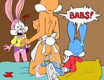 Babs_Bunny Buster_Bunny EvilLuigi Looney_Tunes Mrs._Bunny // 800x613 // 149.2KB // jpg