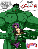 Avengers Crossover Hit-Girl Marvel_Comics Neckromancer The_Hulk_(Bruce_Banner) // 800x1040 // 600.1KB // png