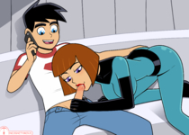 Danny_Fenton Danny_Phantom Incognitymous Maddie_Fenton // 4375x3125 // 1.4MB // png