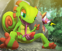 Laylee_the_Bat Yooka-Laylee kicktyan yooka_the_chameleon // 1200x981 // 691.9KB // jpg