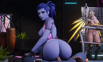 3D Animated Blender Overwatch Sound Widowmaker arti202 // 1800x1080, 18.5s // 23.6MB // mp4