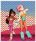 Connie_Maheswaran Pearl_(Steven_Universe) Steven_Universe drockdraw // 1036x1200 // 1.3MB // jpg