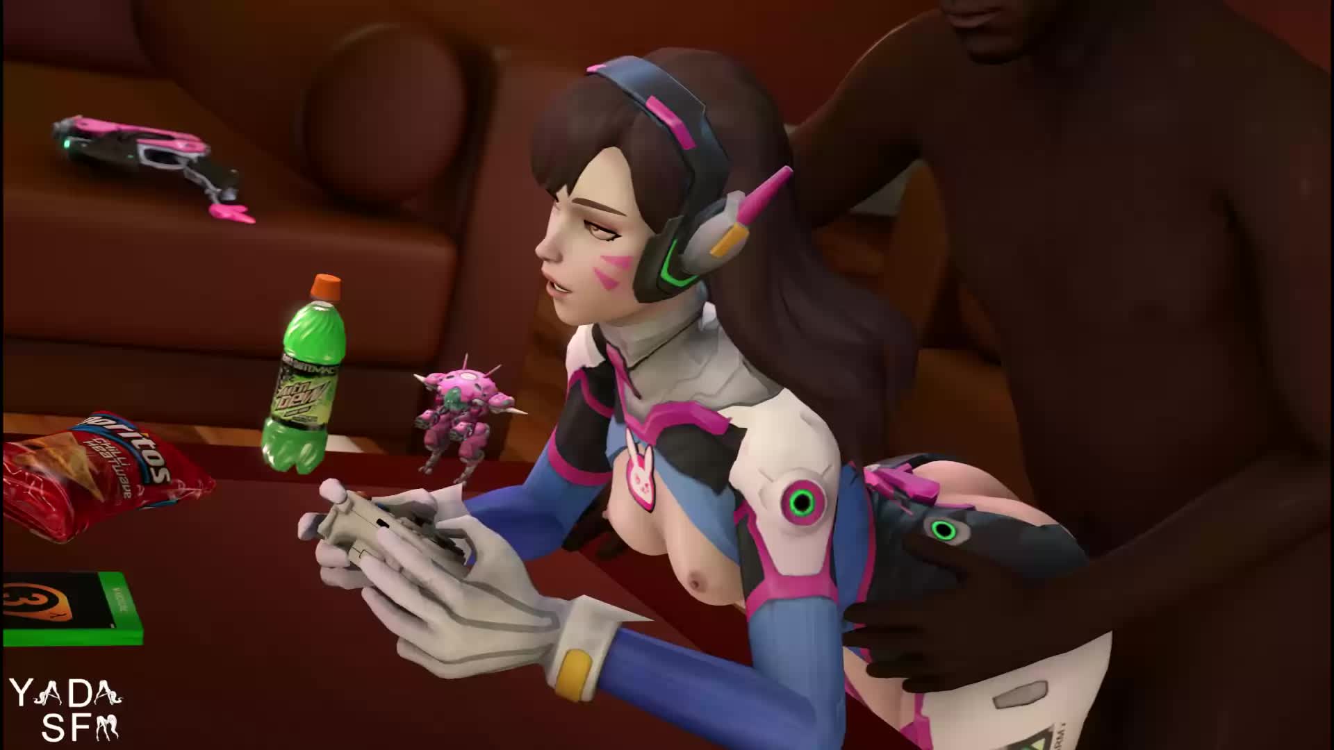 3D Animated D.Va Overwatch Source_Filmmaker Yadalieu // 1920x1080 // 1.6MB // webm