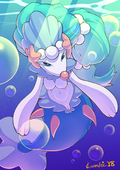 Pokemon Pokemon_Sun_and_Moon Primarina_(Pokemon) cromboi // 1900x2700 // 4.0MB // png