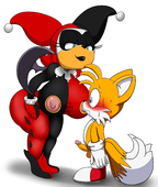 Adventures_of_Sonic_the_Hedgehog Cosplay DigitalDomain123 Harley_Quinn Rouge_The_Bat Tails // 1762x2080 // 824.1KB // png