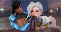 3D APHY3D Animated Blender Mercy Overwatch Pharah Sound // 1280x682, 11s // 7.7MB // webm