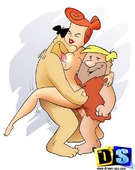 Barney_Rubble Drawn-Sex Fred_Flintstone The_Flintstones Wilma_Flintstone // 554x700 // 78.2KB // jpg