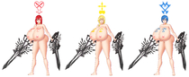 BlueBullPen Kairi Kingdom_Hearts namine xion // 4387x1800 // 1.8MB // png