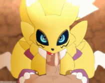 Animated Digimon Renamon n0nnny // 1000x795 // 2.9MB // gif